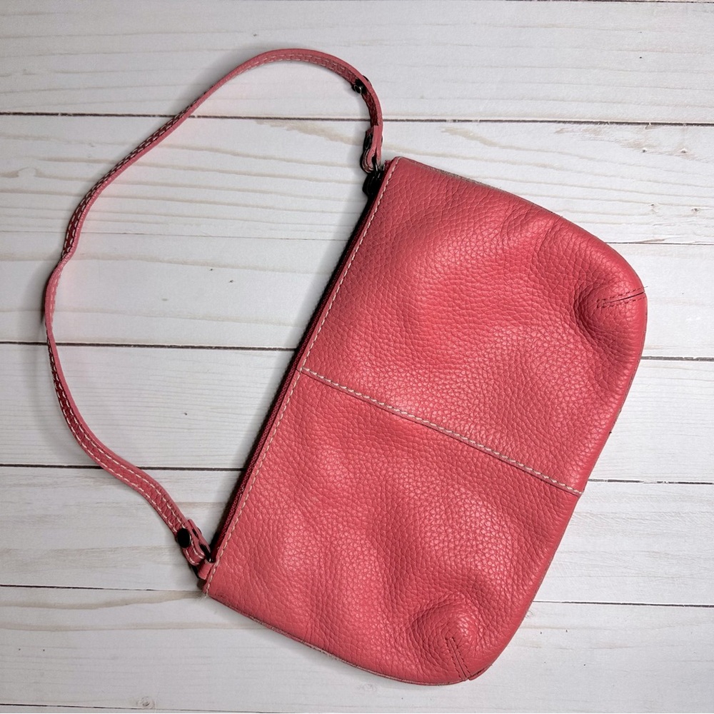 GAP 100% Cow Leather Wristlet PINK